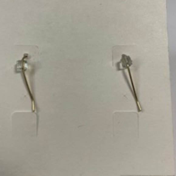 Lia Sophia Black Enamel "Dapple" Dangle Earrings - Picture 3 of 3